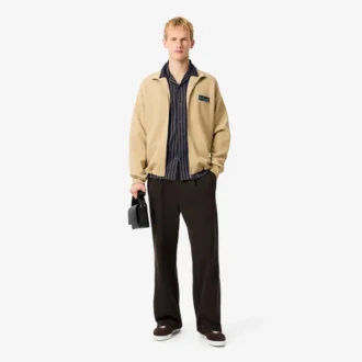 Camicia da uomo in lyocell a righe con vestibilità comoda