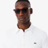 Camicia da uomo in piqué di cotone dalla vestibilità slim Camicia da uomo in piqué di cotone dalla vestibilità slim