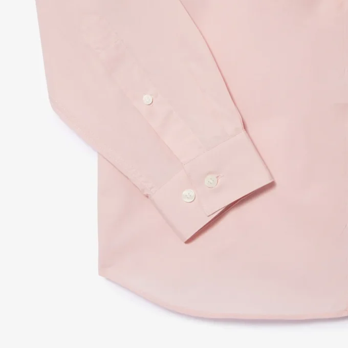 Camicia da uomo in popeline elasticizzato, vestibilità slim Camicia da uomo in popeline elasticizzato, vestibilità slim