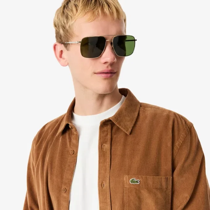 Camicia da uomo in velluto a coste, vestibilità regolare Camicia da uomo in velluto a coste, vestibilità regolare