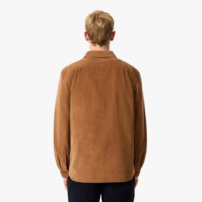 Camicia da uomo in velluto a coste, vestibilità regolare Camicia da uomo in velluto a coste, vestibilità regolare