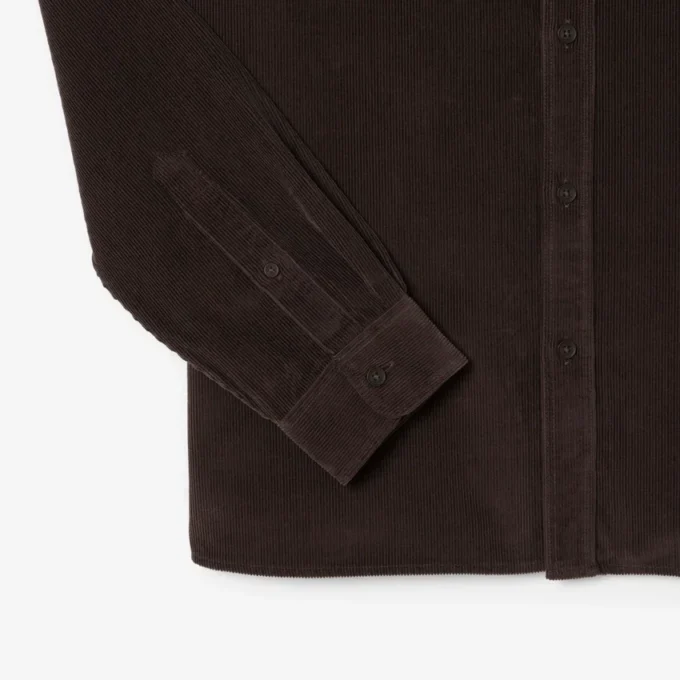 Camicia da uomo in velluto a coste, vestibilità regolare Camicia da uomo in velluto a coste, vestibilità regolare