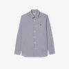 Camicia da uomo slim fit a righe in cotone elasticizzato con bottoni Camicia da uomo slim fit a righe in cotone elasticizzato con bottoni
