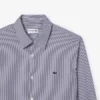 Camicia da uomo slim fit a righe in cotone elasticizzato con bottoni Camicia da uomo slim fit a righe in cotone elasticizzato con bottoni