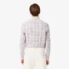 Camicia da uomo slim fit in tessuto elasticizzato a quadri Camicia da uomo slim fit in tessuto elasticizzato a quadri