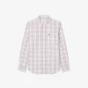 Camicia da uomo slim fit in tessuto elasticizzato a quadri Camicia da uomo slim fit in tessuto elasticizzato a quadri
