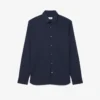 Camicia da uomo slim fit in tessuto elasticizzato con bottoni Camicia da uomo slim fit in tessuto elasticizzato con bottoni