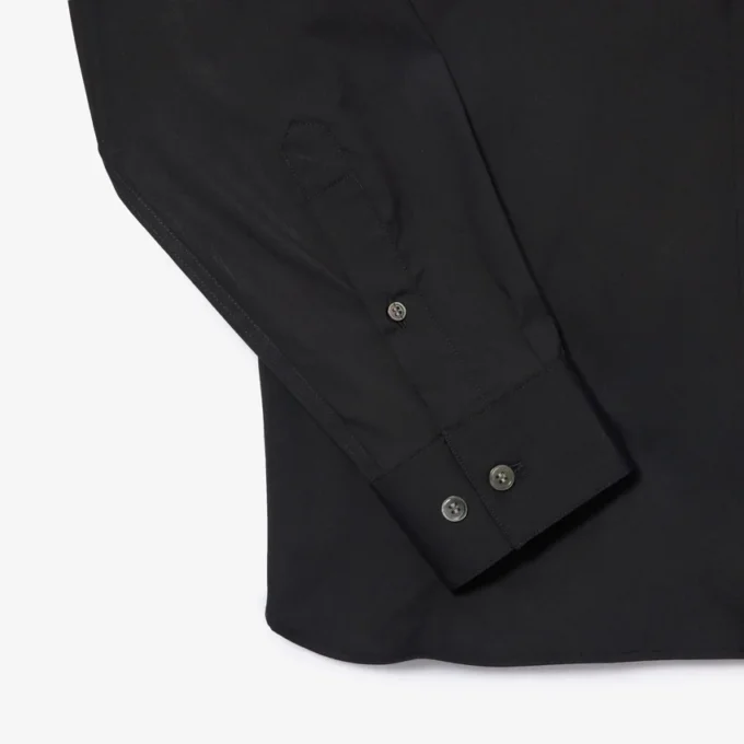 Camicia da uomo slim fit in tessuto elasticizzato con bottoni Camicia da uomo slim fit in tessuto elasticizzato con bottoni