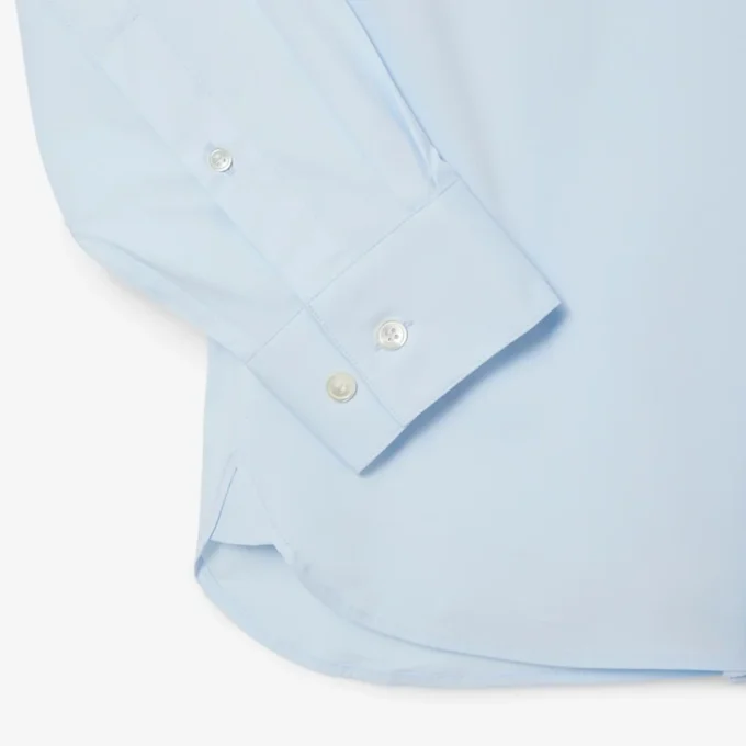 Camicia da uomo slim fit in tessuto elasticizzato con bottoni Camicia da uomo slim fit in tessuto elasticizzato con bottoni