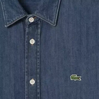 Camicia in denim da uomo, vestibilità regolare
