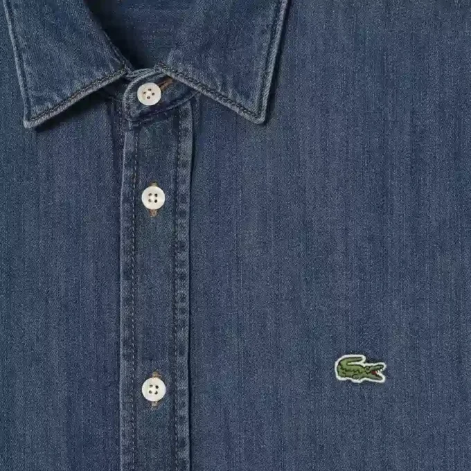 Camicia in denim da uomo, vestibilità regolare Camicia in denim da uomo, vestibilità regolare