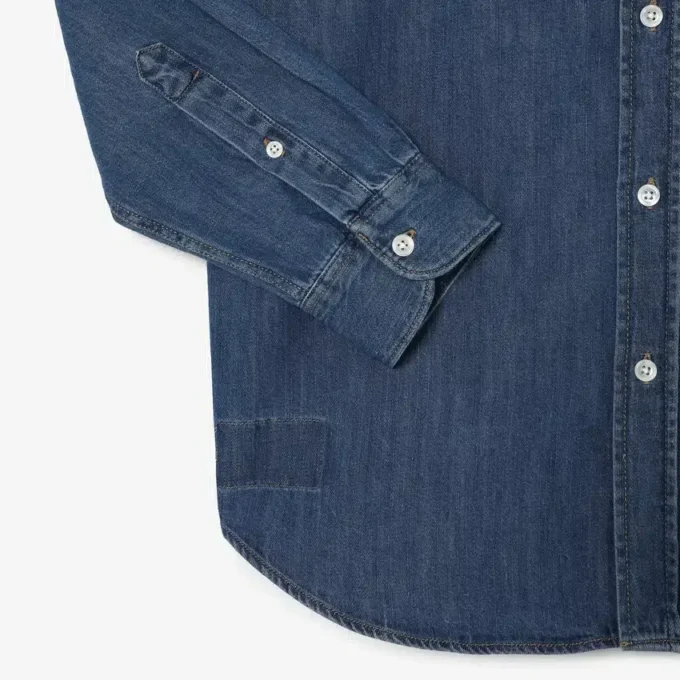 Camicia in denim da uomo, vestibilità regolare Camicia in denim da uomo, vestibilità regolare
