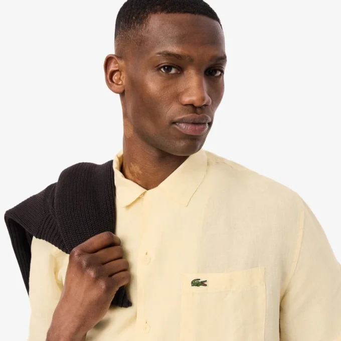 Camicia in lino dalla vestibilità comoda