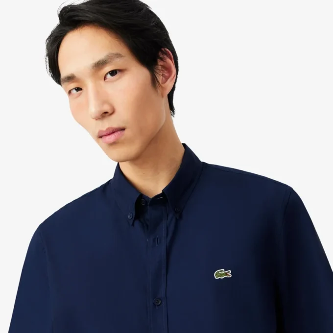 Camicia in popeline a maniche corte dalla vestibilità regolare Camicia in popeline a maniche corte dalla vestibilità regolare