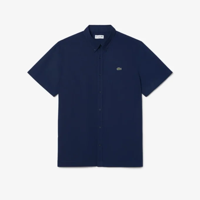 Camicia in popeline a maniche corte dalla vestibilità regolare Camicia in popeline a maniche corte dalla vestibilità regolare