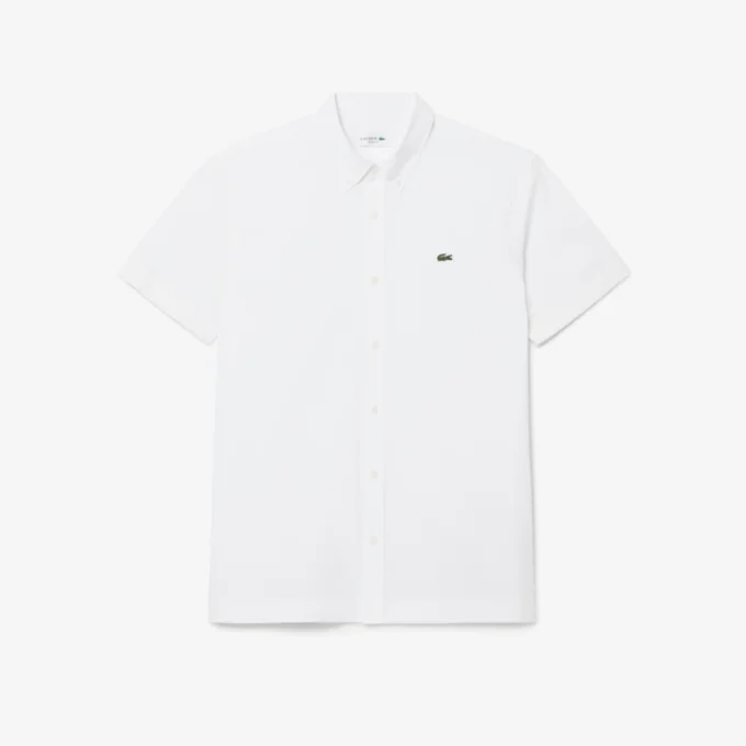 Camicia in popeline a maniche corte dalla vestibilità regolare Camicia in popeline a maniche corte dalla vestibilità regolare