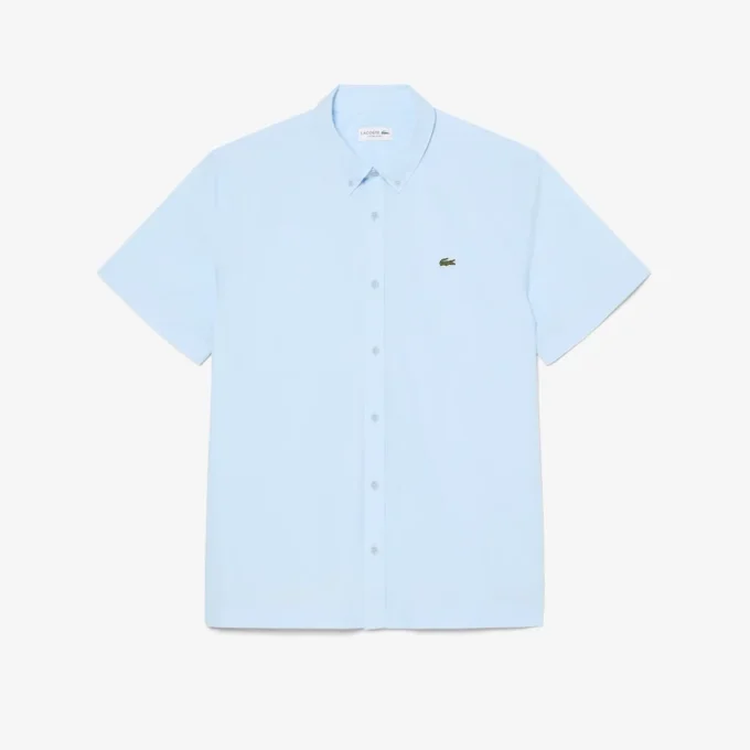 Camicia in popeline a maniche corte dalla vestibilità regolare Camicia in popeline a maniche corte dalla vestibilità regolare