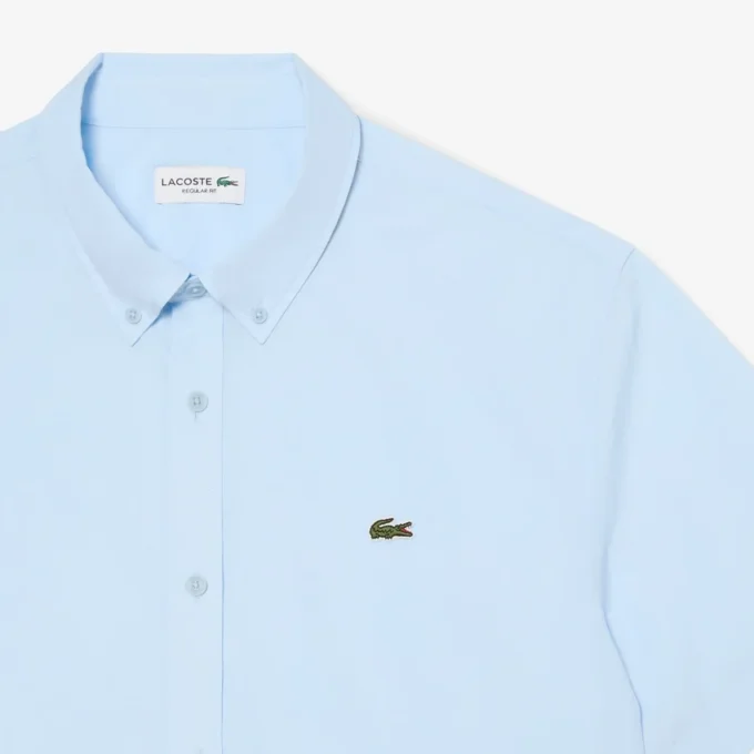 Camicia in popeline a maniche corte dalla vestibilità regolare Camicia in popeline a maniche corte dalla vestibilità regolare