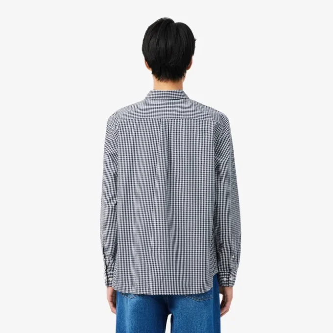 Camicia in popeline a quadri, vestibilità regolare Camicia in popeline a quadri, vestibilità regolare