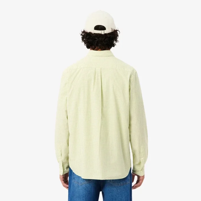 Camicia in popeline a quadri, vestibilità regolare Camicia in popeline a quadri, vestibilità regolare