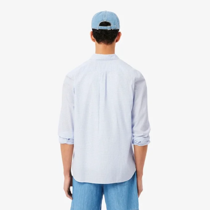 Camicia in popeline a quadri, vestibilità regolare Camicia in popeline a quadri, vestibilità regolare