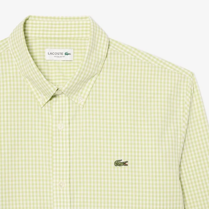 Camicia in popeline a quadri, vestibilità regolare Camicia in popeline a quadri, vestibilità regolare
