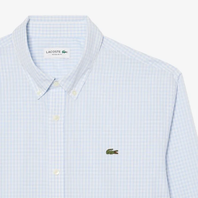 Camicia in popeline a quadri, vestibilità regolare Camicia in popeline a quadri, vestibilità regolare