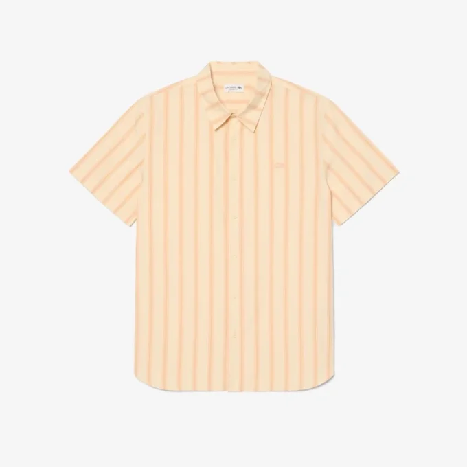 Camicia in popeline a righe dal taglio regolare Camicia in popeline a righe dal taglio regolare