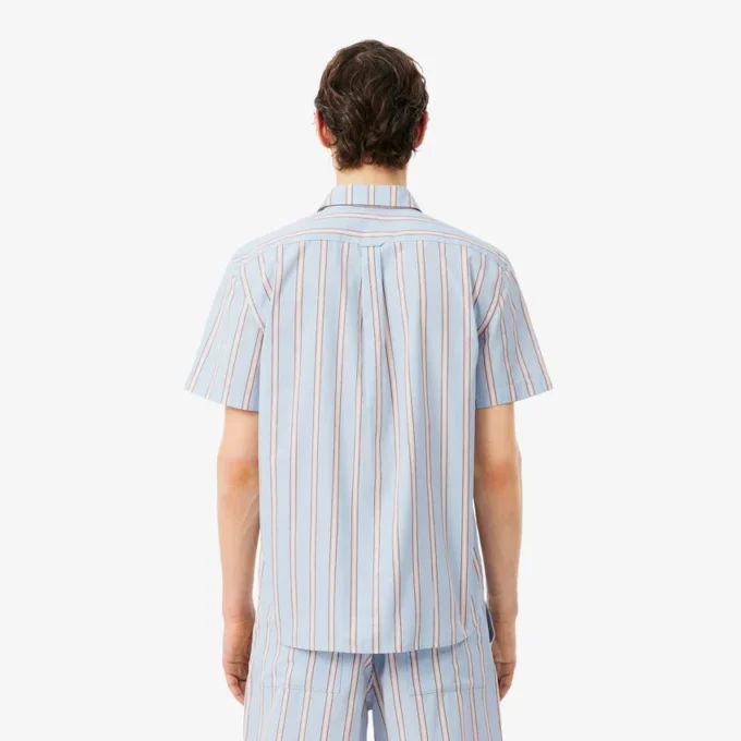 Camicia in popeline a righe dal taglio regolare Camicia in popeline a righe dal taglio regolare