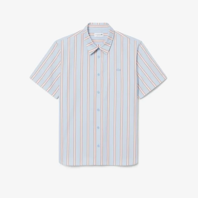 Camicia in popeline a righe dal taglio regolare Camicia in popeline a righe dal taglio regolare