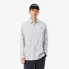Camicia in popeline elasticizzato a righe, vestibilità slim Camicia in popeline elasticizzato a righe, vestibilità slim