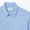 Camicia in popeline elasticizzato a righe, vestibilità slim