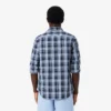 Camicia in popeline elasticizzato con stampa a quadretti, vestibilità slim Camicia in popeline elasticizzato con stampa a quadretti, vestibilità slim