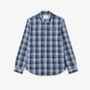 Camicia in popeline elasticizzato con stampa a quadretti, vestibilità slim Camicia in popeline elasticizzato con stampa a quadretti, vestibilità slim