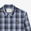 Camicia in popeline elasticizzato con stampa a quadretti, vestibilità slim Camicia in popeline elasticizzato con stampa a quadretti, vestibilità slim