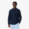 Camicia in popeline elasticizzato dalla vestibilità regolare Camicia in popeline elasticizzato dalla vestibilità regolare