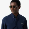Camicia in popeline elasticizzato dalla vestibilità regolare Camicia in popeline elasticizzato dalla vestibilità regolare