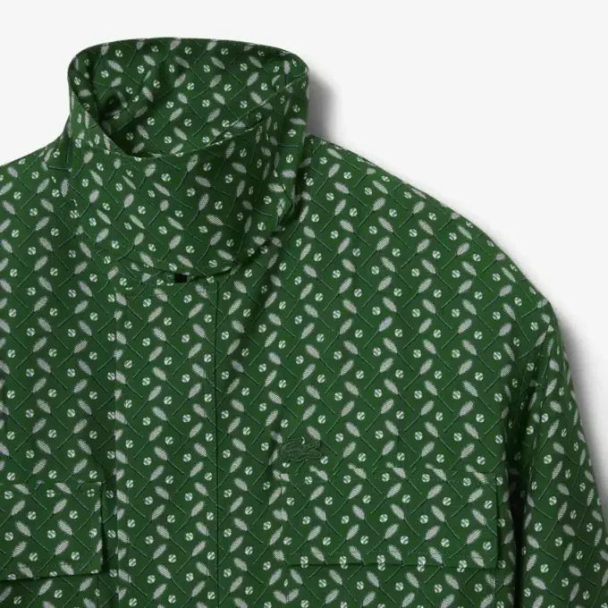 Camicia in raso stampato Runway Regular Fit Camicia in raso stampato Runway Regular Fit