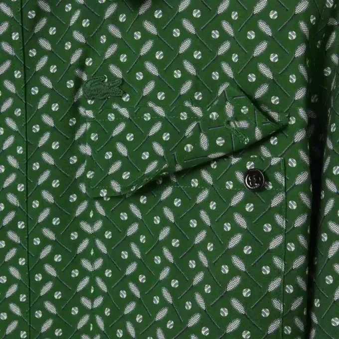 Camicia in raso stampato Runway Regular Fit Camicia in raso stampato Runway Regular Fit