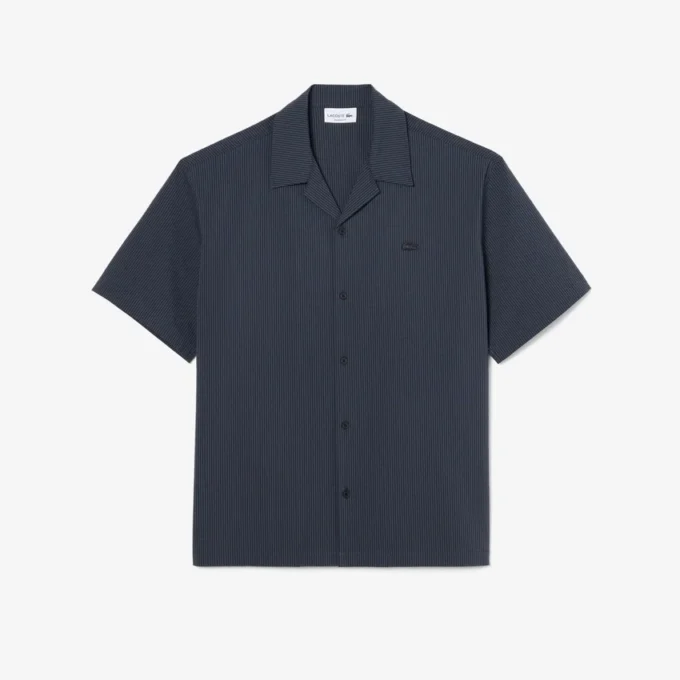 Camicia in seersucker dalla vestibilità comoda Camicia in seersucker dalla vestibilità comoda