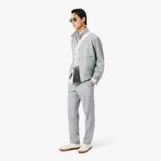 Camicia in twill di cotone stampata dalla vestibilità comoda