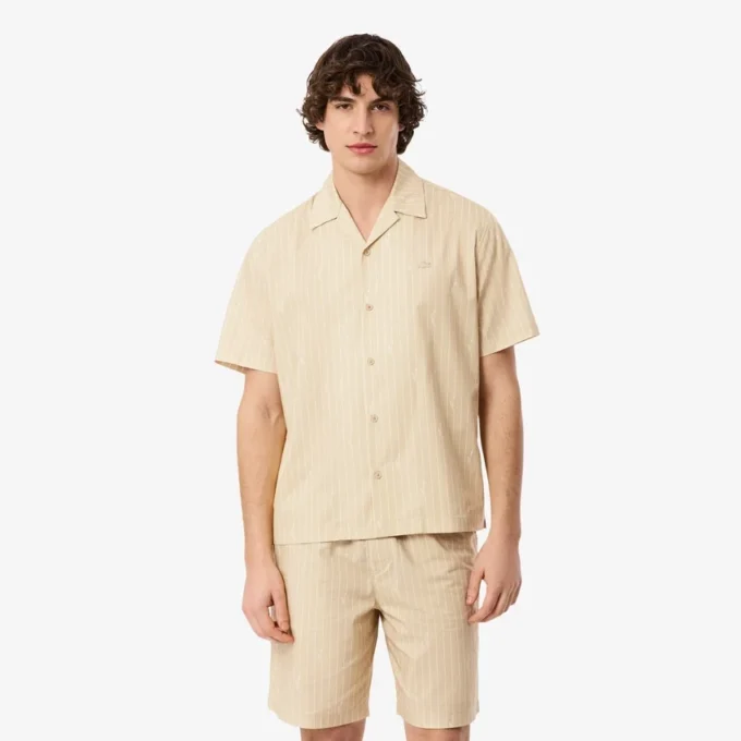 Camicia in twill stampato dalla vestibilità comoda Camicia in twill stampato dalla vestibilità comoda