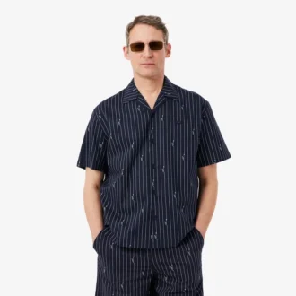 Camicia in twill stampato dalla vestibilità comoda