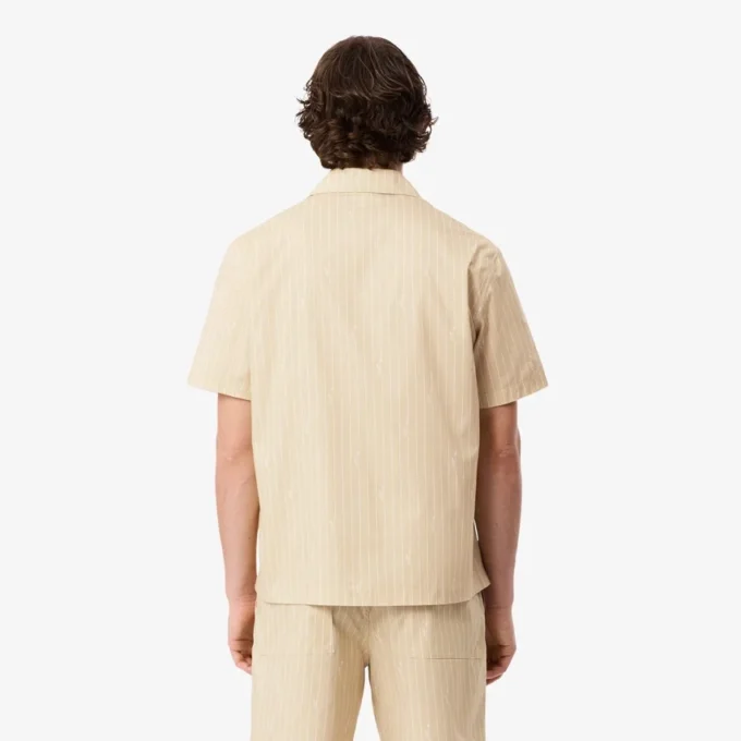 Camicia in twill stampato dalla vestibilità comoda Camicia in twill stampato dalla vestibilità comoda