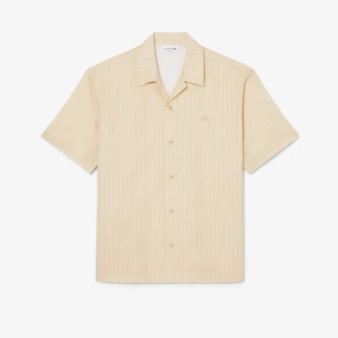 Camicia in twill stampato dalla vestibilità comoda Camicia in twill stampato dalla vestibilità comoda