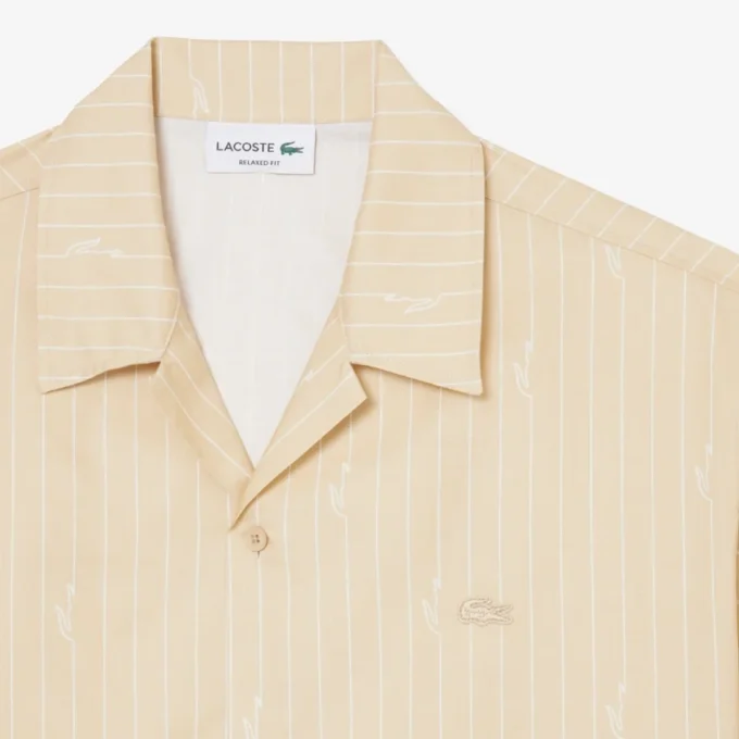 Camicia in twill stampato dalla vestibilità comoda Camicia in twill stampato dalla vestibilità comoda