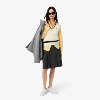 Camicia oversize da donna in cotone con bottoni