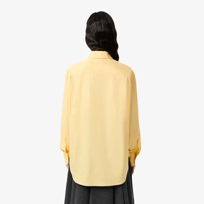 Camicia oversize da donna in cotone con bottoni Camicia oversize da donna in cotone con bottoni