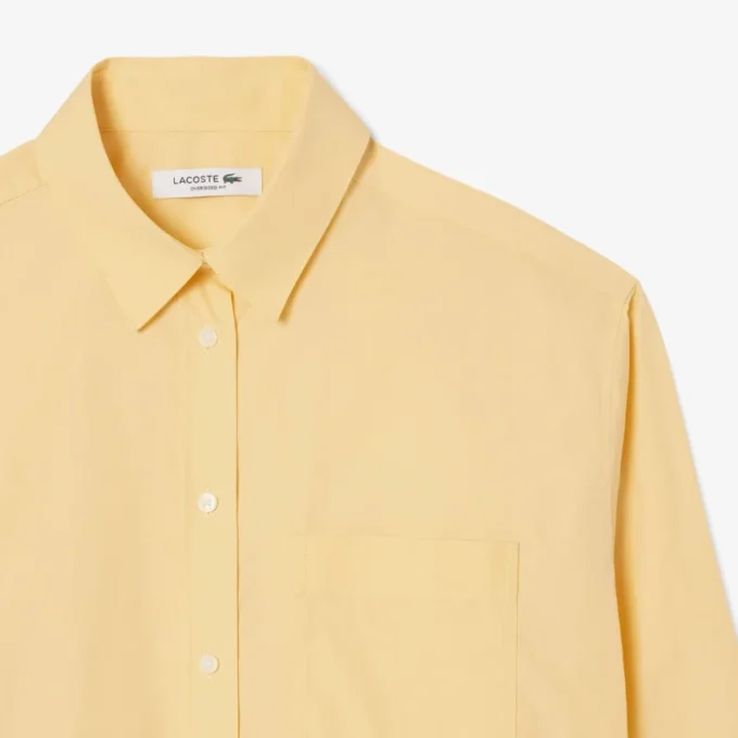 Camicia oversize da donna in cotone con bottoni Camicia oversize da donna in cotone con bottoni