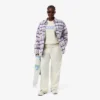 Camicia oversize da donna in lana trapuntata Camicia oversize da donna in lana trapuntata